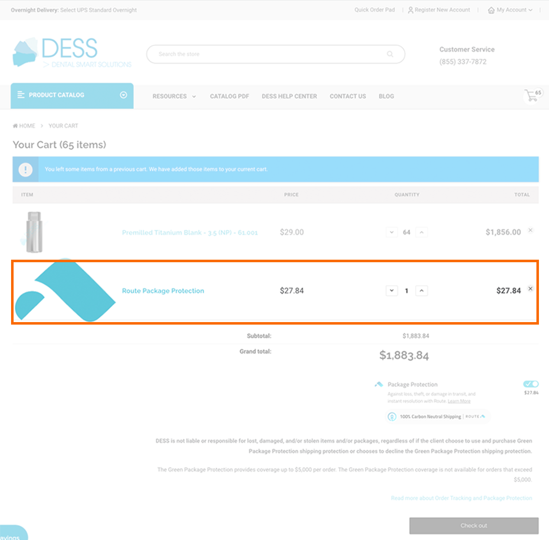 Route Order Tracking & Shipping Protection The DESS Help Center!